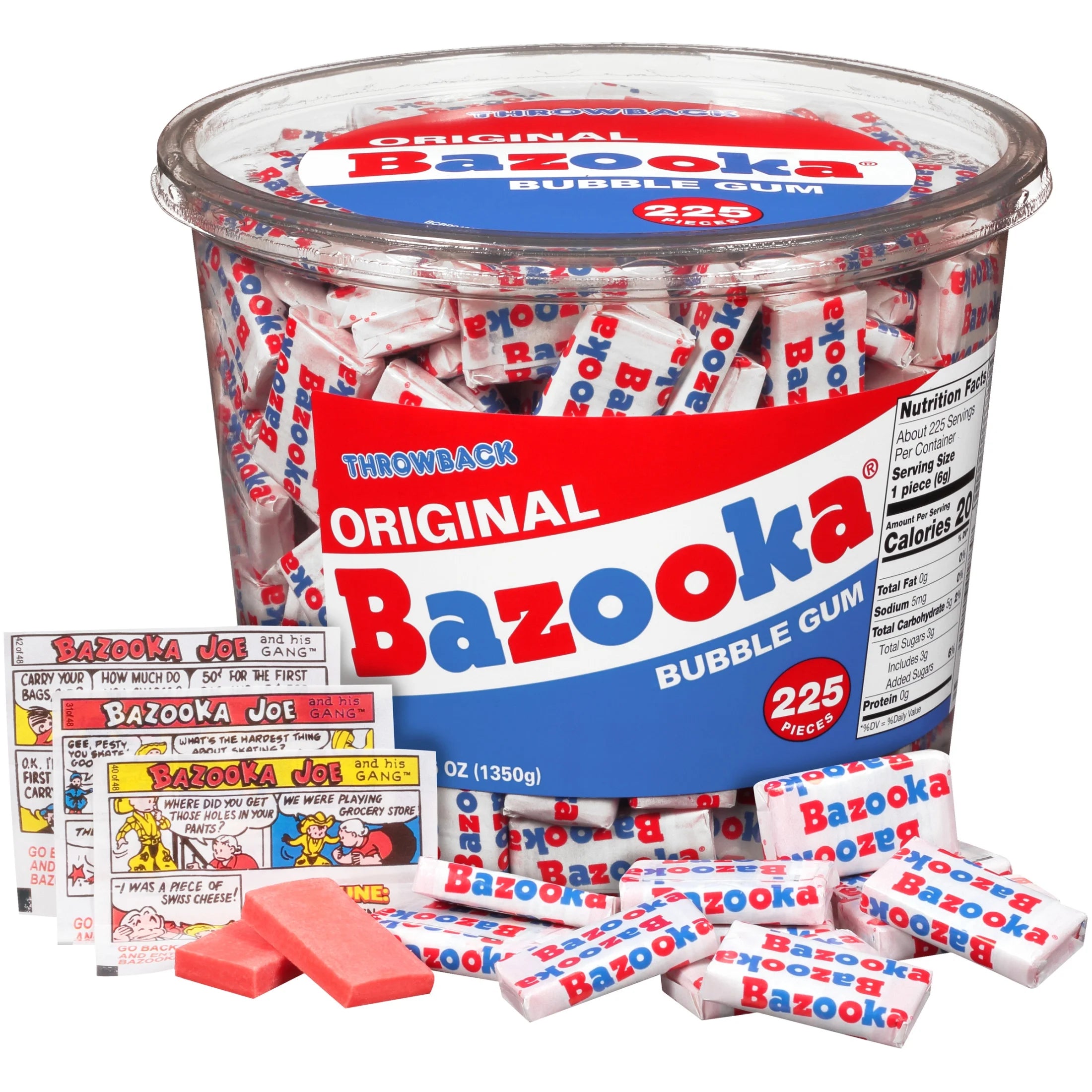 Bazooka Bubble Gum 225 Pieces