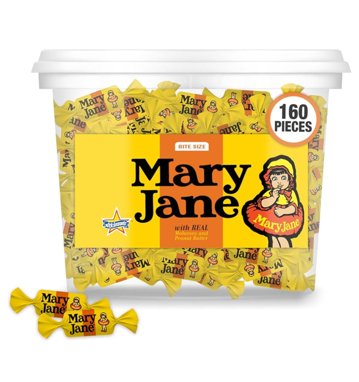 Mary Jane 160CT Chewy Candy Jar